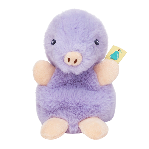 Paars zacht knuffelmolletje voor ieder kind. Ideaal om mee te spelen of te slapen.